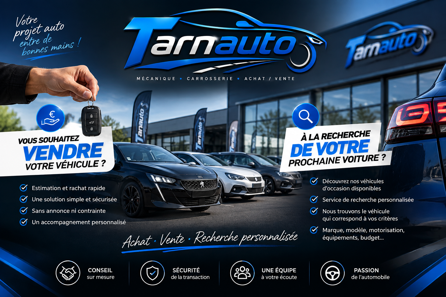 Un projet auto ? TARN AUTO s’occupe de tout !
